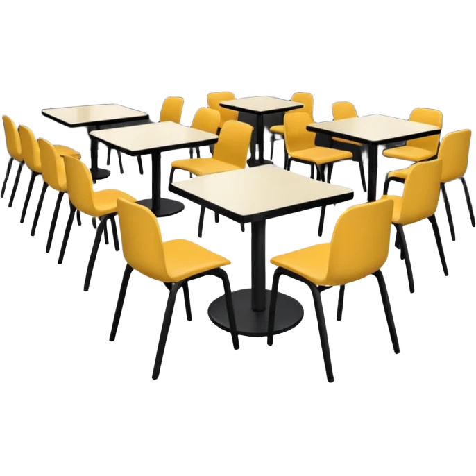 Corporate canteens as buildong emoji