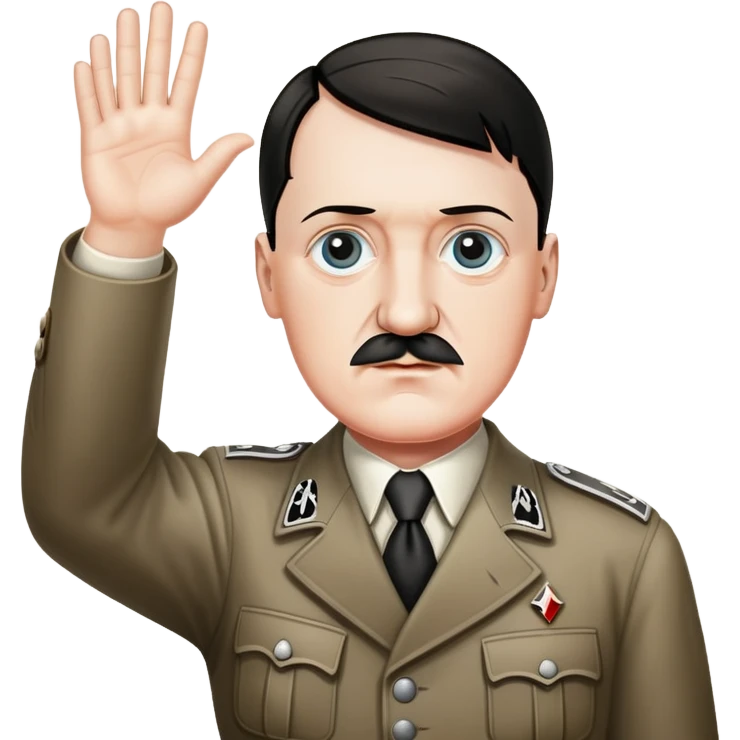 hitler raised hand emoji