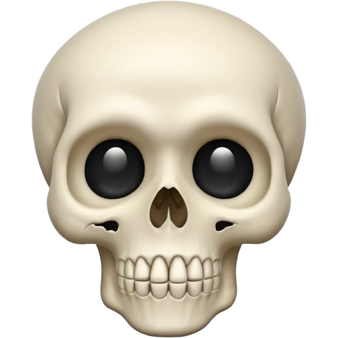 surprised skull emoji, simple, expressive face emoji