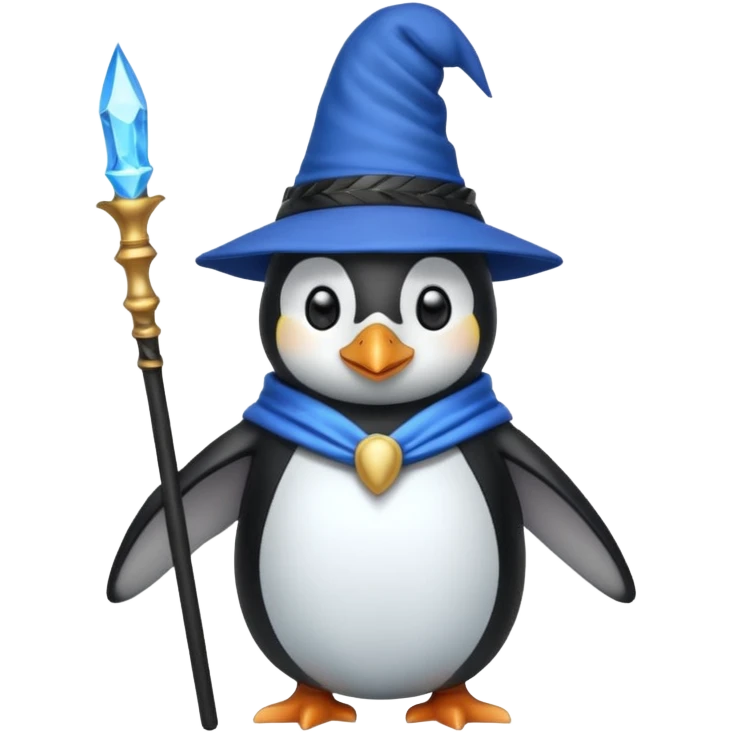 Penguin Wizard emoji