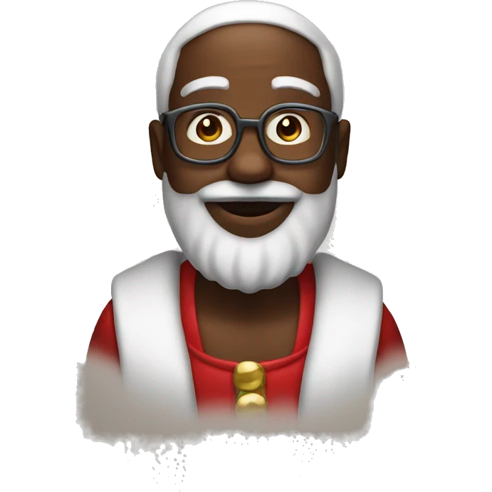 Black Santa emoji