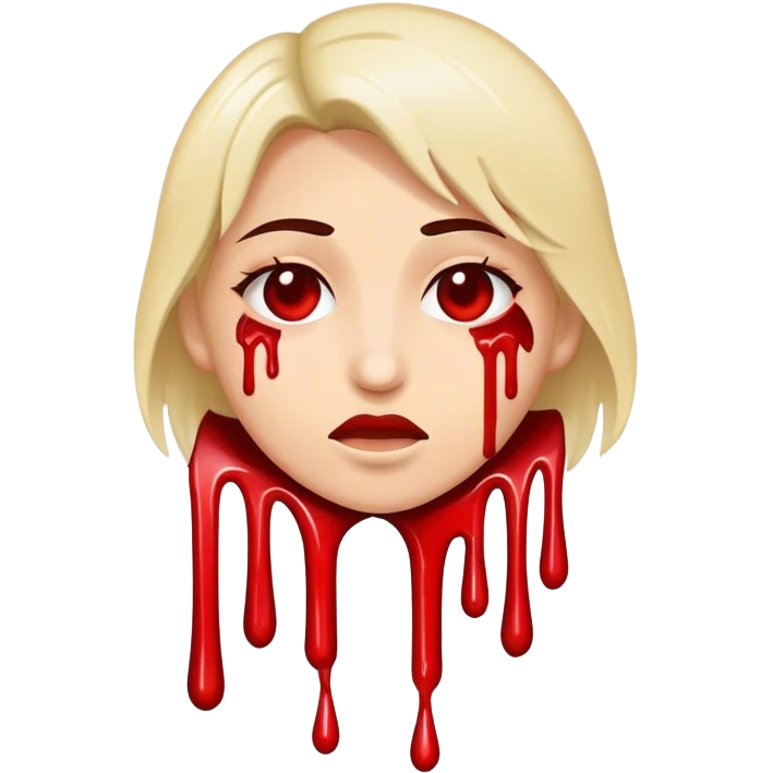 Money with blood drips emoji