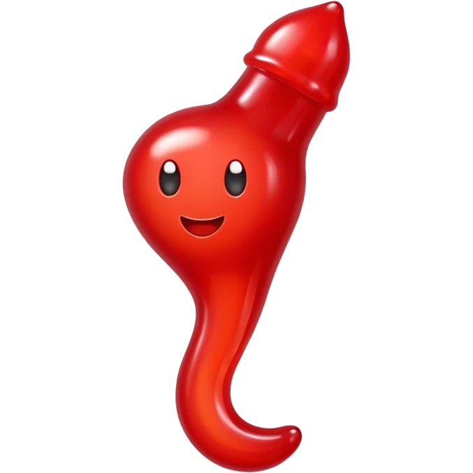 single red glossy gusher gummy emoji