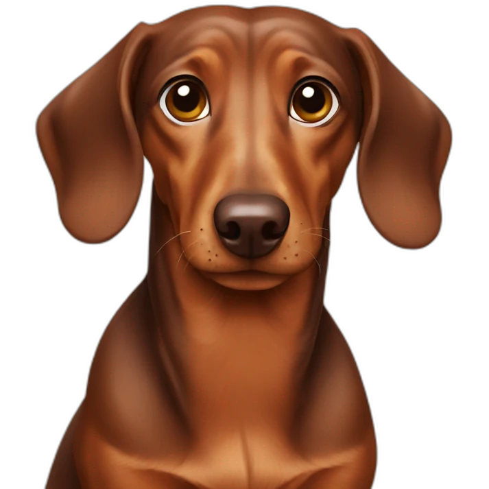 Brown dachshund adult emoji