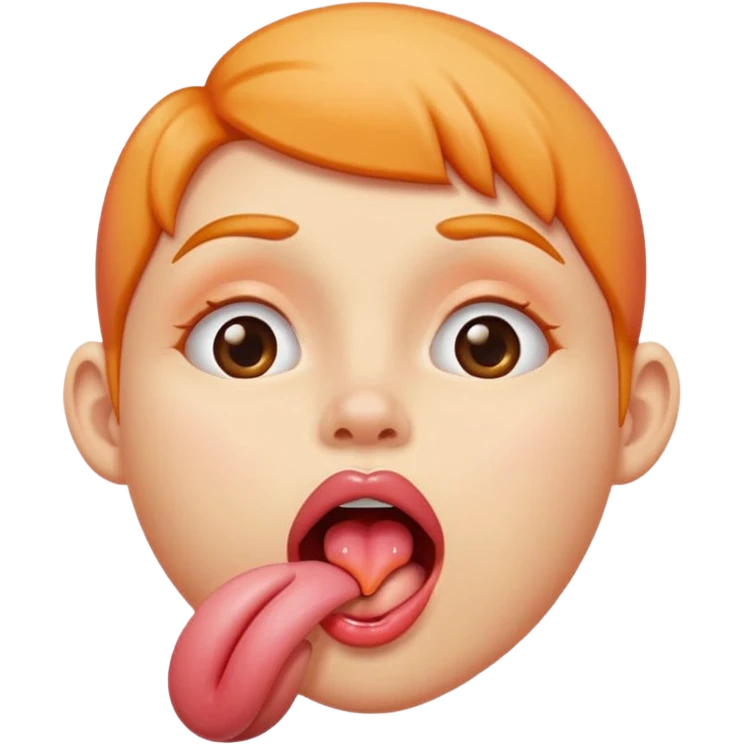 🍑🦶🏻👅👄 emoji