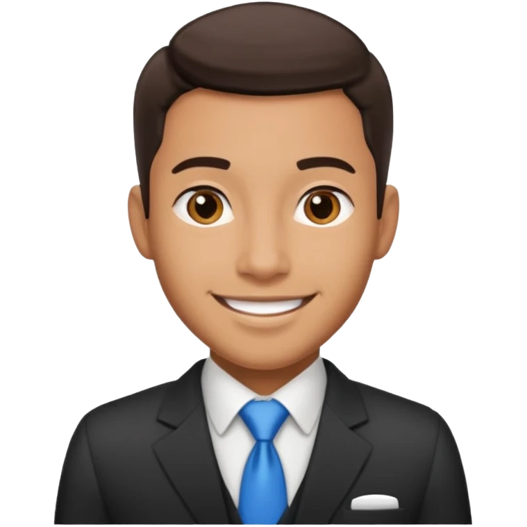 Je veux un réceptionniste d"hotel élégant masculin métissé emoji