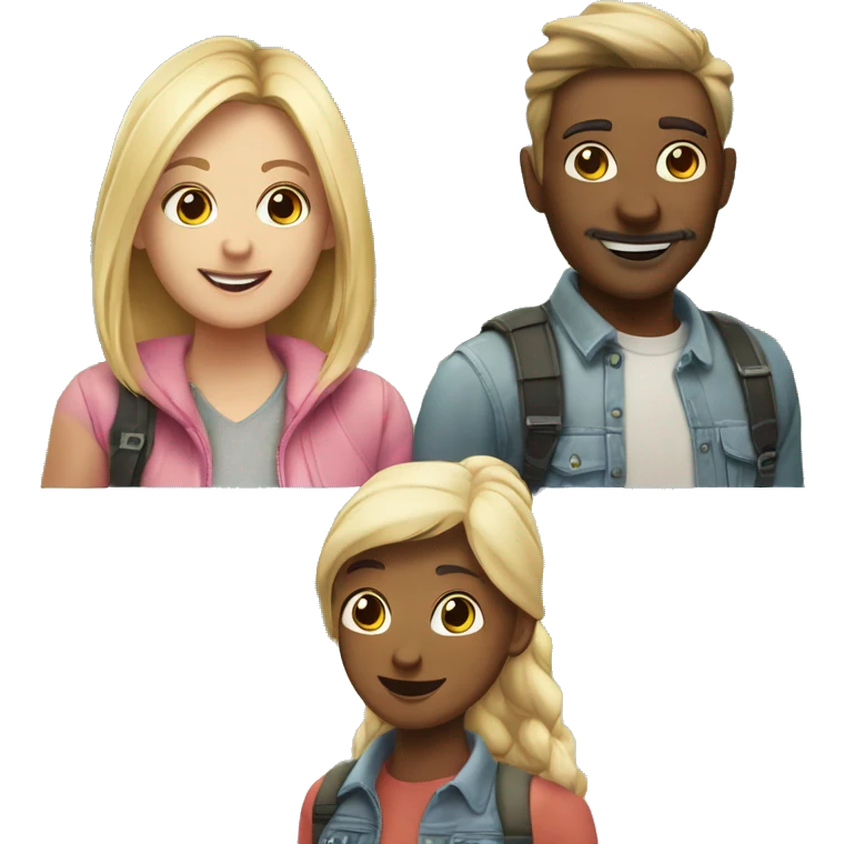 outdoor fun with friends but one friend is very attractive and the other friend is the same age but looks way older than she should emoji