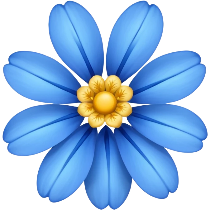 Blue flower emoji