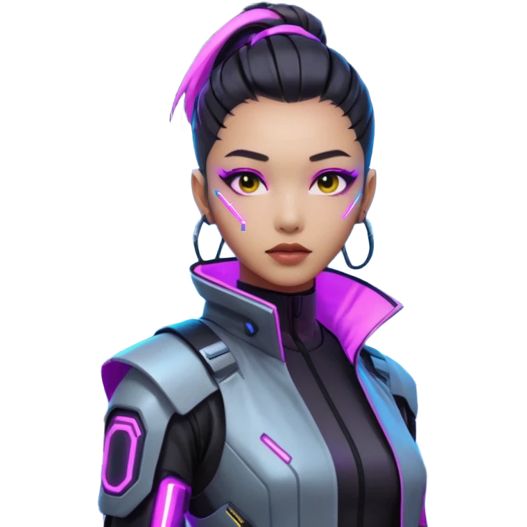 minh sex in futuristic nein lights cyberpunk city emoji