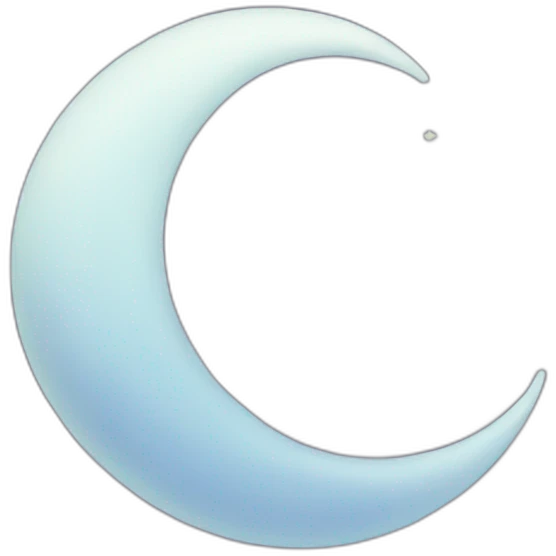 crescent moon emoji