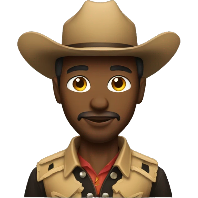 BLACK COWBOY emoji
