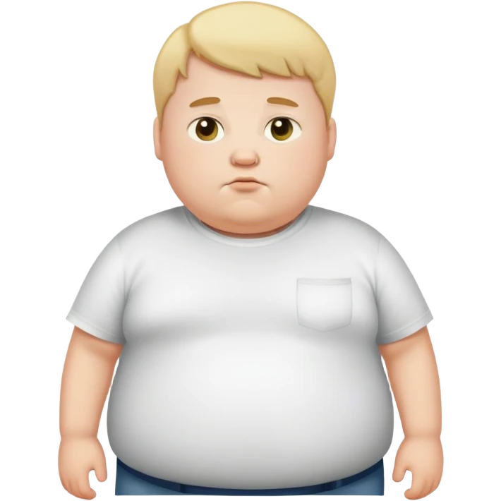 Fat white kid emoji