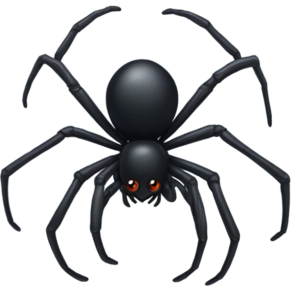 black bow spider emoji