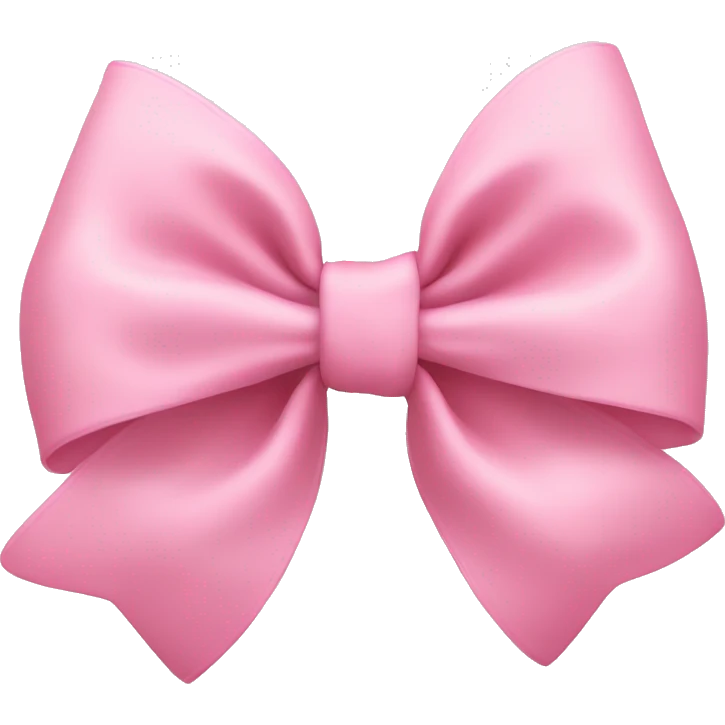 light pink bow on light pink bow emoji