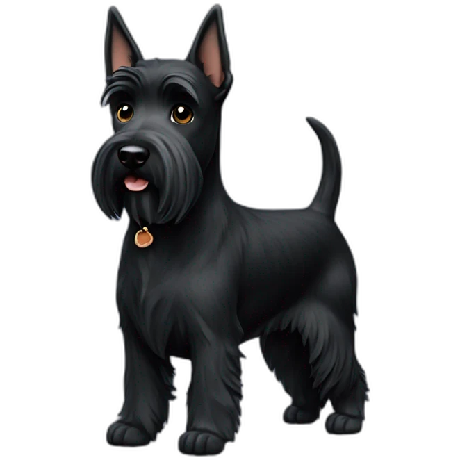 scottish-terrier-dog-black-walking emoji