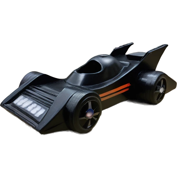 1970s skinny tires Pinewood Derby Darth Vader car emoji