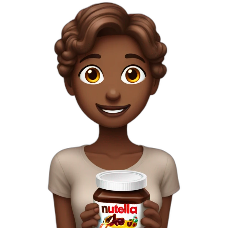 girl-brownlocks-eating-nutella emoji