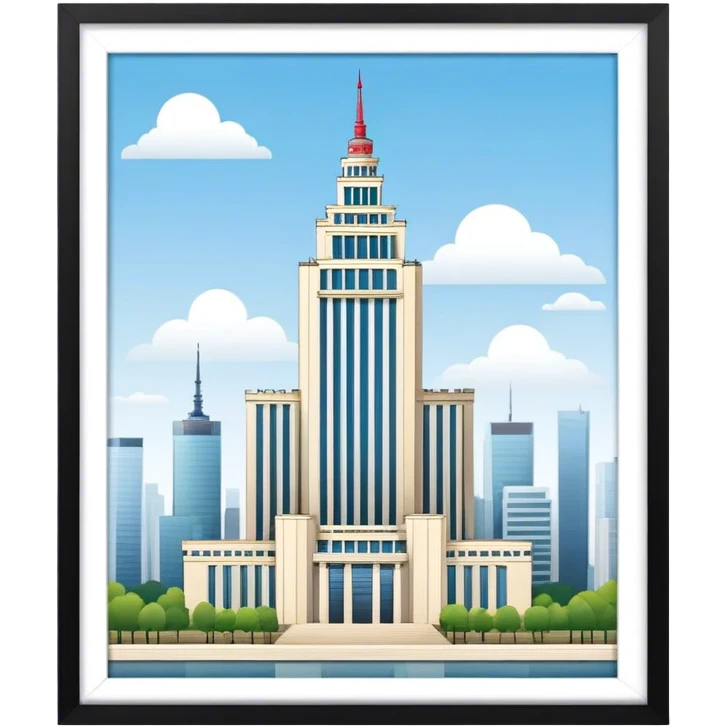 le Palais de la Culture et de la Science vasovie emoji