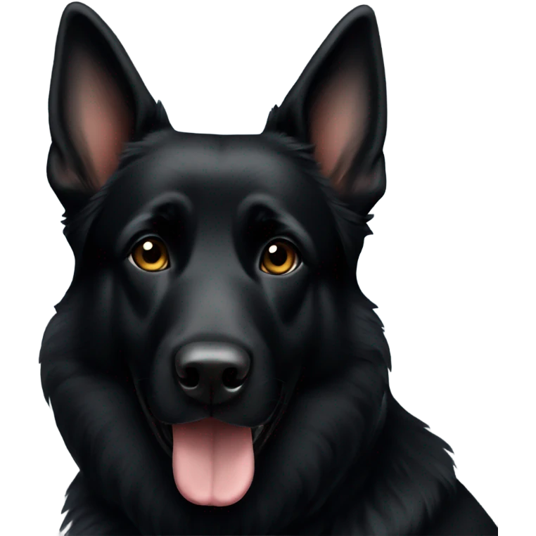 Black German Shepard  emoji
