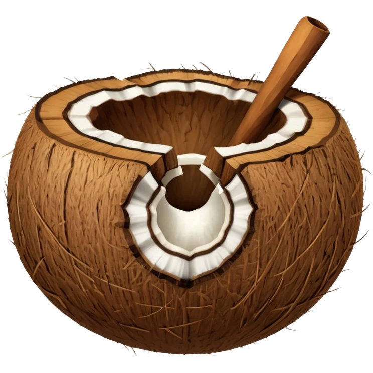 coconut with shall emoji