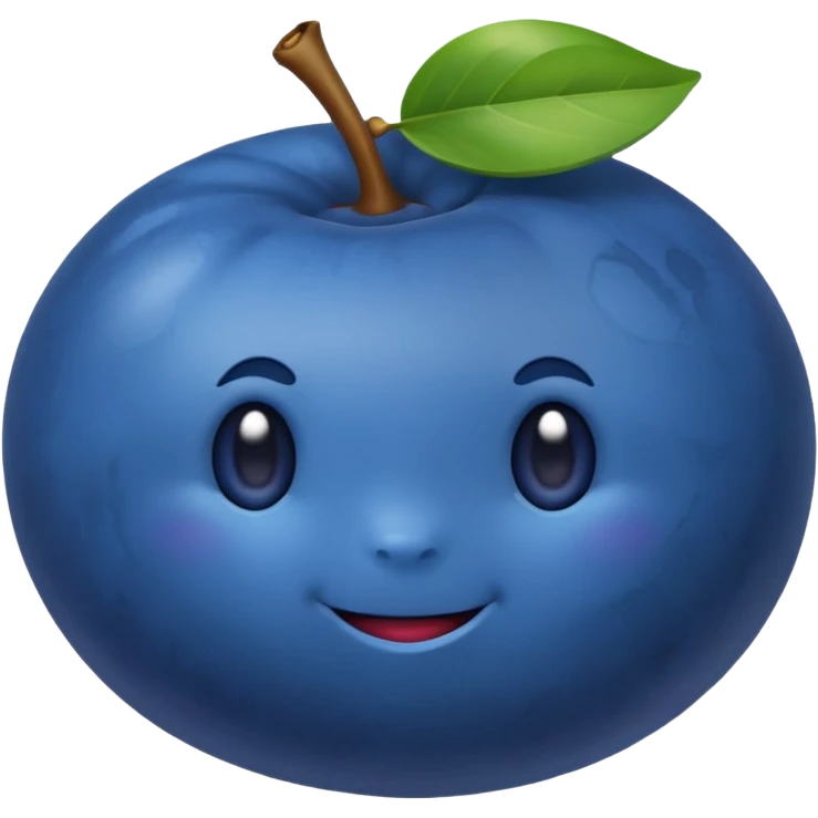 blue fruit emoji