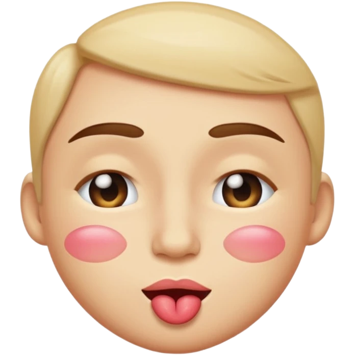 kiss wink emoji with tear  emoji