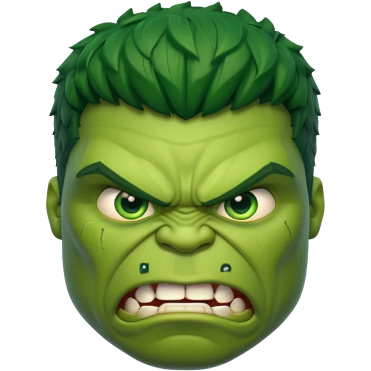 Hulk face emoji