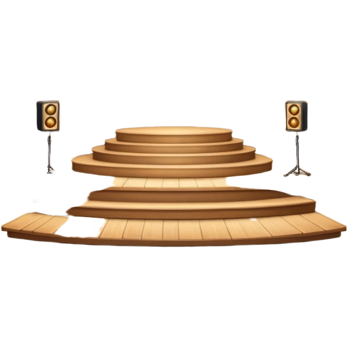 stage for concert emoji