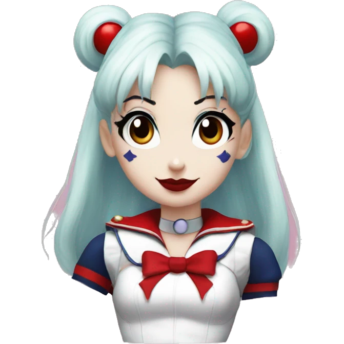 Sailor moon harley quinn  emoji