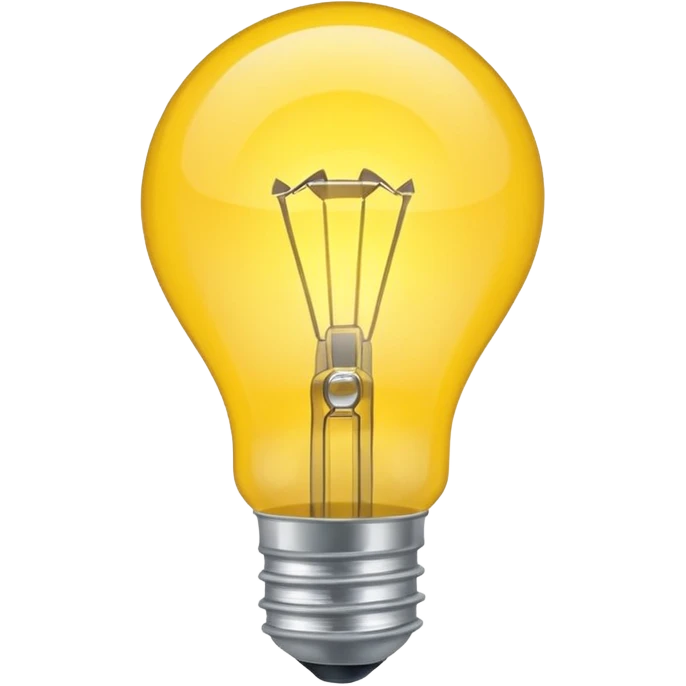 лампочка желтая emoji