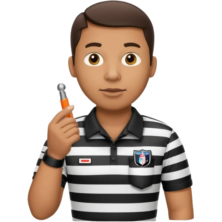 American football Referee emoji
