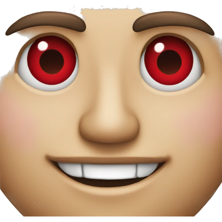 red eyes smile emoji