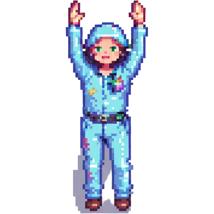 a person celebrating at a party emoji