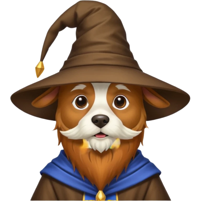 Dog wizard emoji