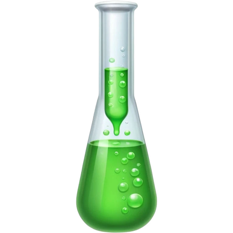 test tube with green liquid emoji