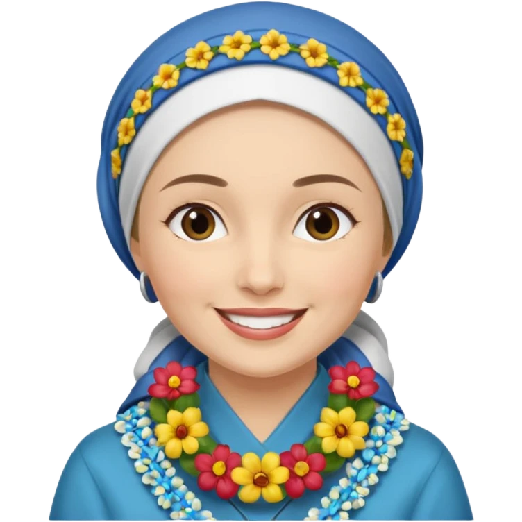 generate an apple style emoji with a woman granny counting money specifically romaanian lei emoji