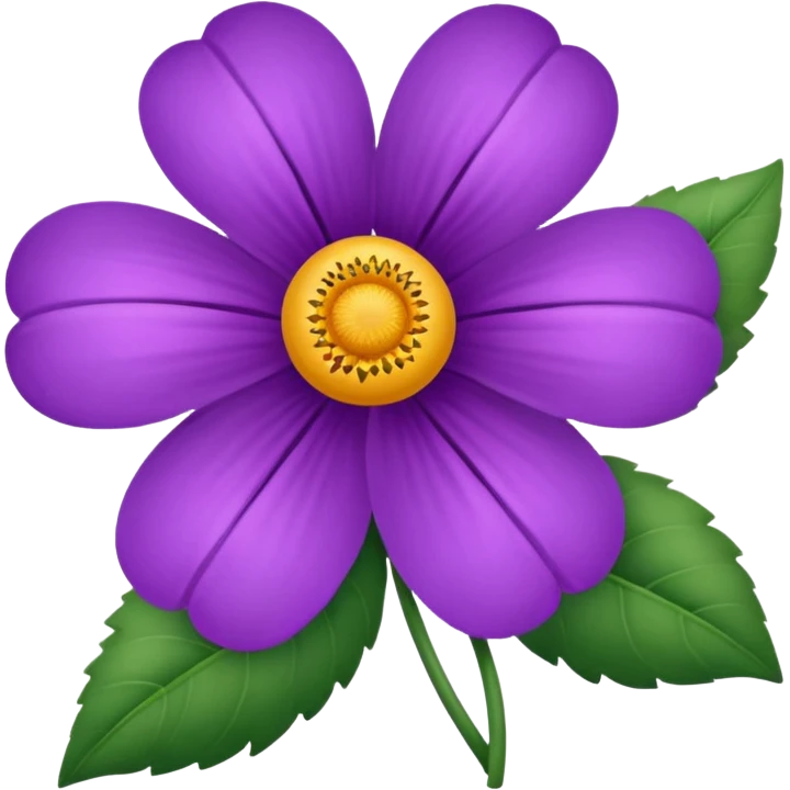 purple dhulia flower emoji