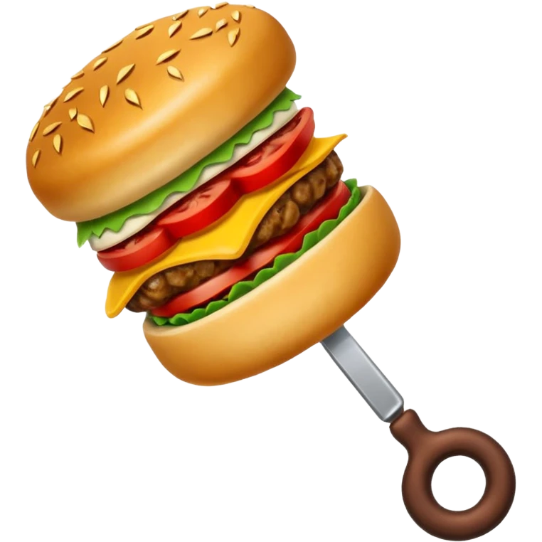 Une broche à kebab emoji