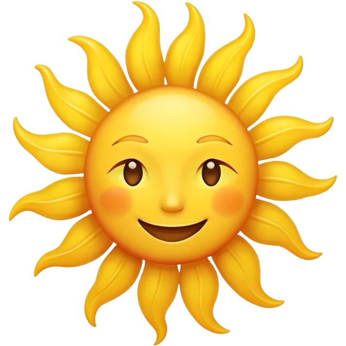 smiling sun emoji