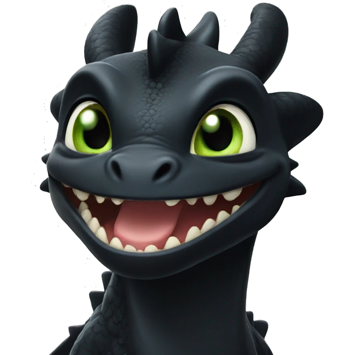 toothless the dragon emoji