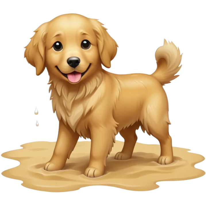 Dog on a beach emoji