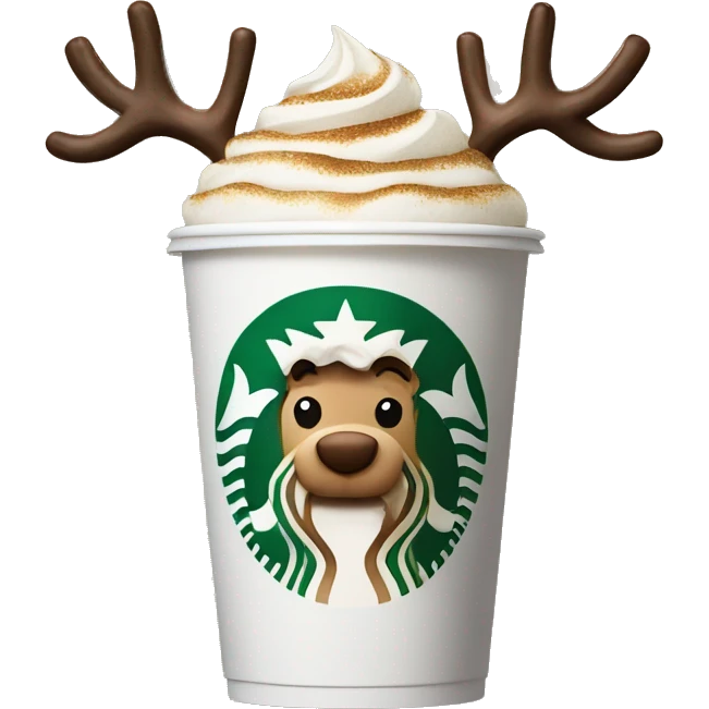 Starbucks reindeer  emoji