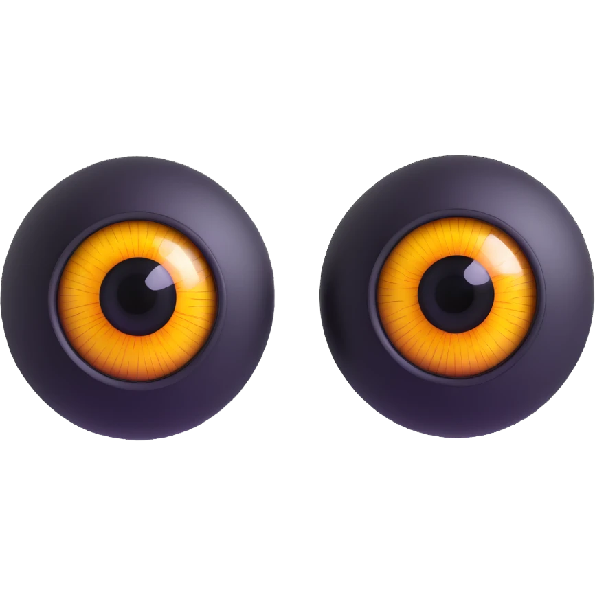 realistic 3D eyes with detailed iris emoji