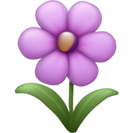 Surrogate flower emoji