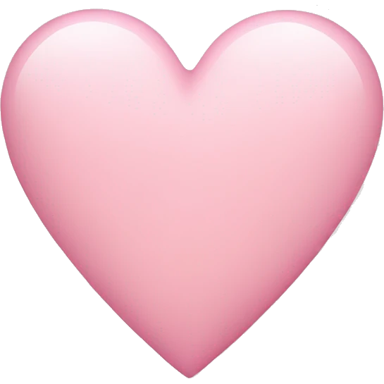 light pink heart emoji