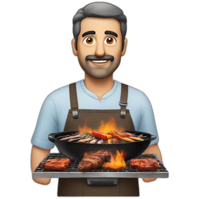 Armenian man an bbq emoji