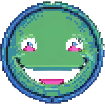 happy face, vibrant colors emoji