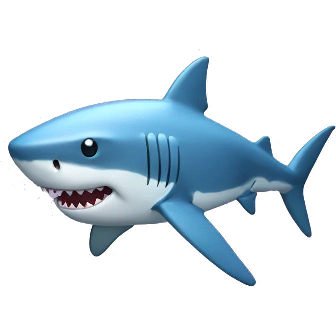 shark in bubble emoji
