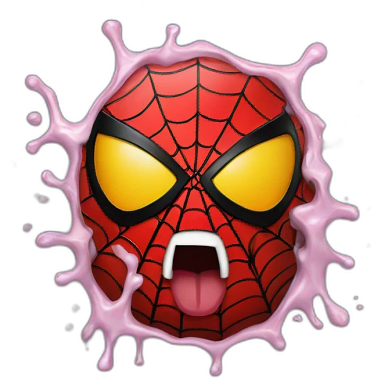 spiderman melting emoji emoji