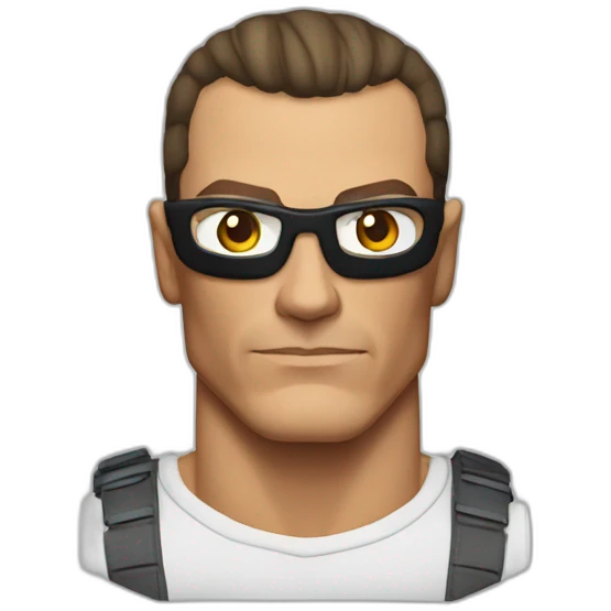 Jean Claude Van Damme serious emoji